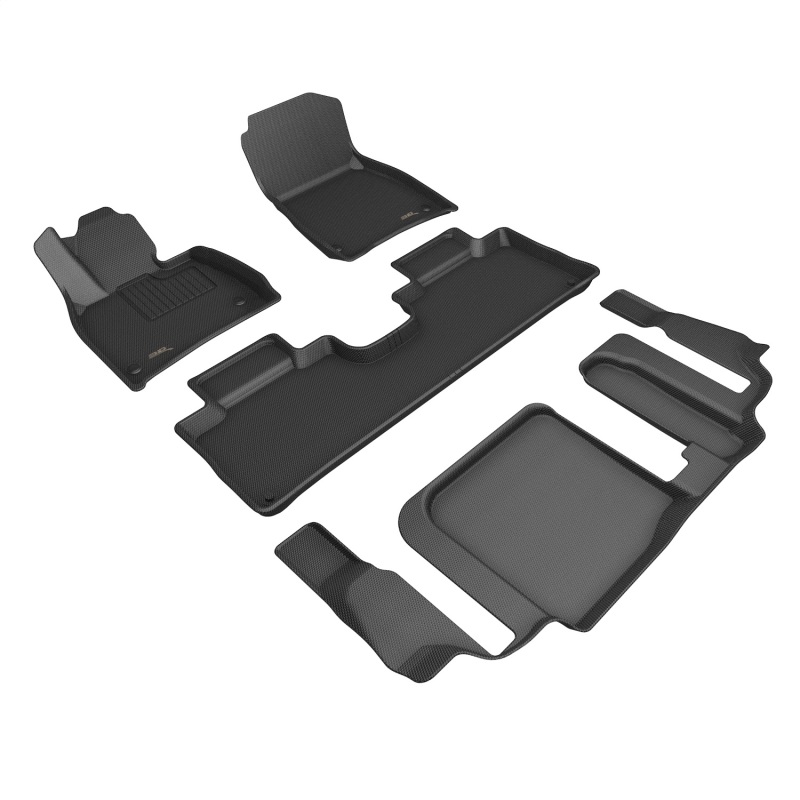 Mercedes-Benz Eqs Floor Mat Set - Front + Rear - 3D MAXpider - Kagu - Black - `23-`24 Mercedes-Benz Eqs Floor Mat Set - Front + Rear - 3D MAXpider - Kagu - Black - `23-`24
